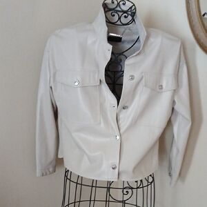 New Never Worn Faux Leather Size Medium By TAHARI